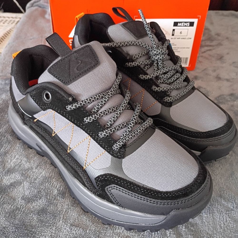 Ozark Trail Gray and Black Men's Athletic Trail Shoes